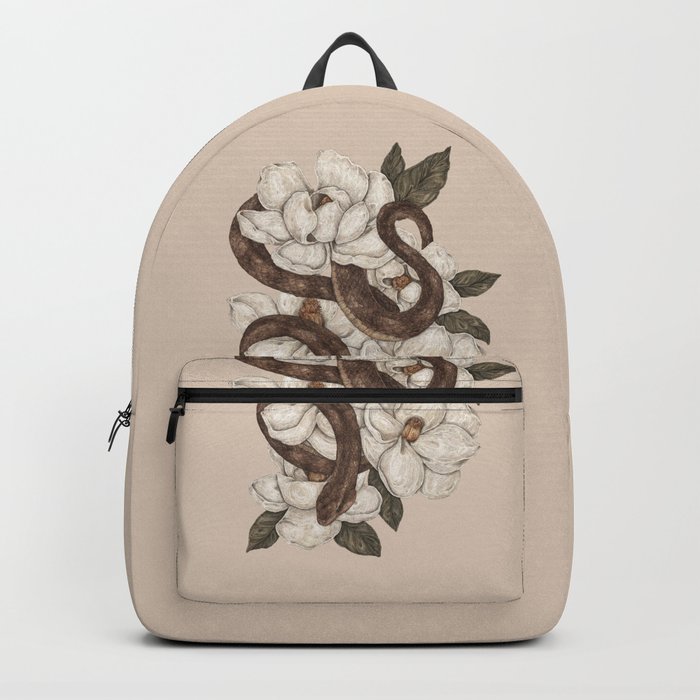 Snake and Magnolias Backpack