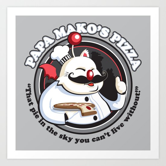Papa Mako's Pizza Art Print