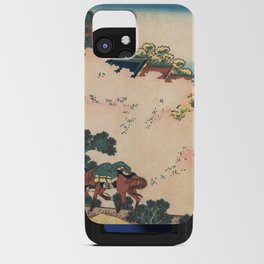 Cherry Blossoms at Yoshino - Katsushika Hokusai  iPhone Card Case