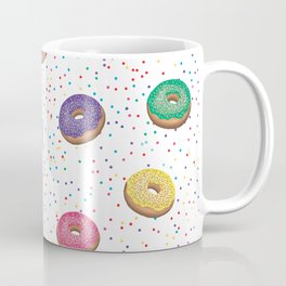 Colorful mini donut pattern Coffee Mug | Snacks, Frosting, Donuts, Doughnuts, Donut, Cookies, Colorful, Pattern, Snack, Breakfast 