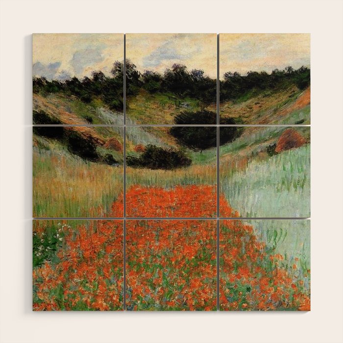 Poppy Field in a Hollow near Giverny by Claude Monet Art