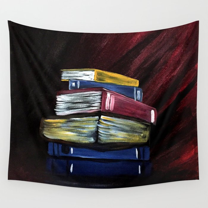 Books Of Knowledge Wall Tapestry