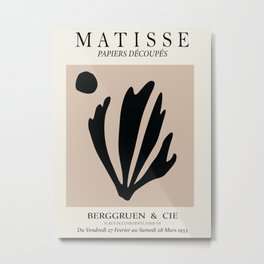Matisse cutoff - abstract cutoff Metal Print | Henrimatisse, Abstractart, Cutoutposter, Henrimatisseprint, Matisseleaf, Botanicalabstract, Cut Outs, Wallartdecor, Crazycurves, Walldecor 