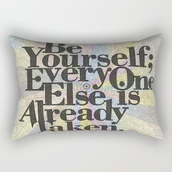 Be Yourself Rectangular Pillow