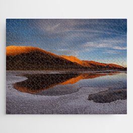 Argentina Photography - Beautiful Sunset Over The Lake In The Desert Jigsaw Puzzle