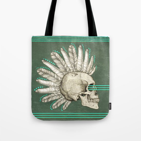 Indian skull Tote Bag