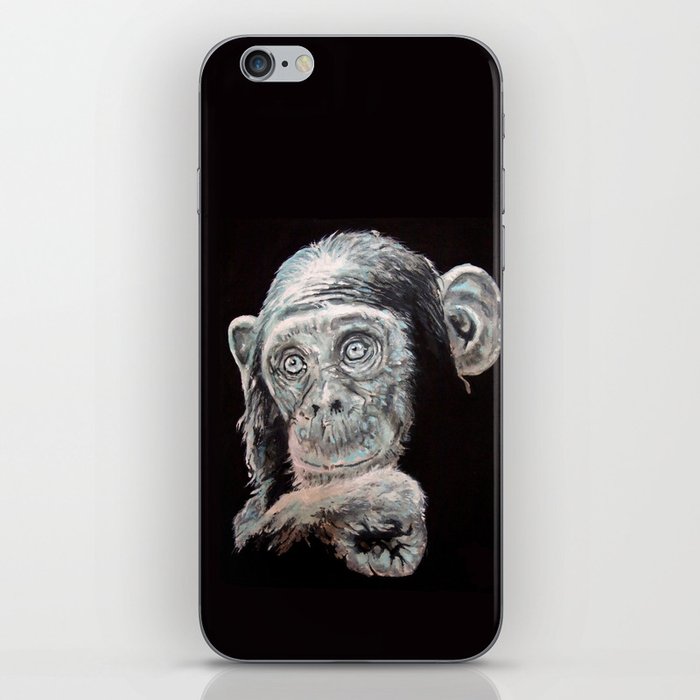 a Jane Goodall quote - black iPhone Skin