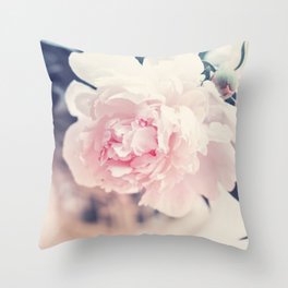 Beautiful Peony Flower Art Throw Pillow
