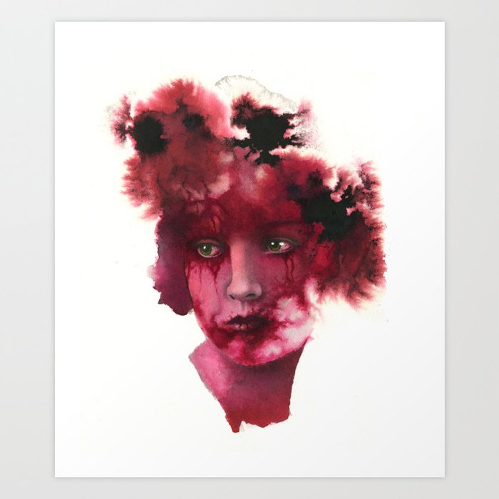 Blood Lady #2 Art Print