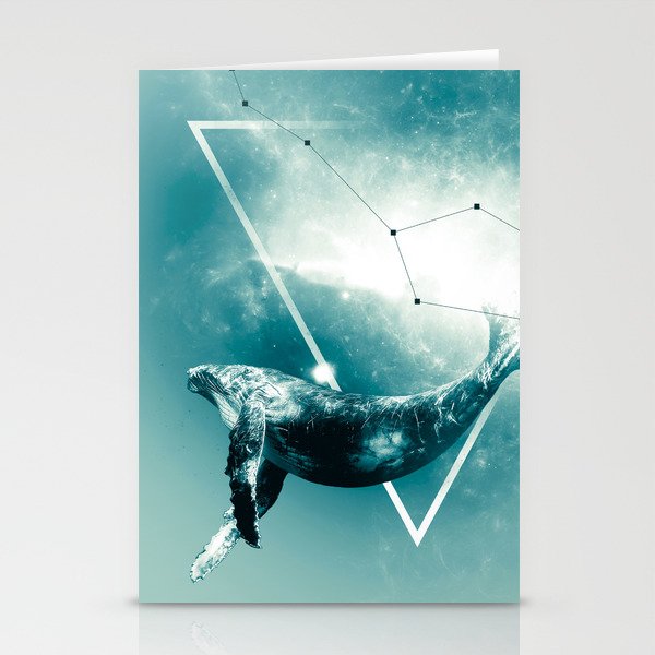 The Whale - Blu Stationery Cards