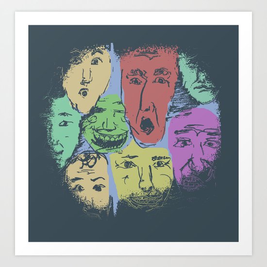 The Different Moods Art Print