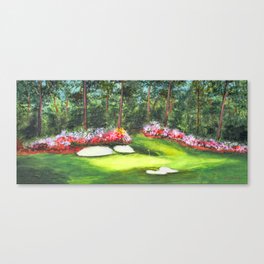 Green 12th hole at Augusta National  Canvas Print