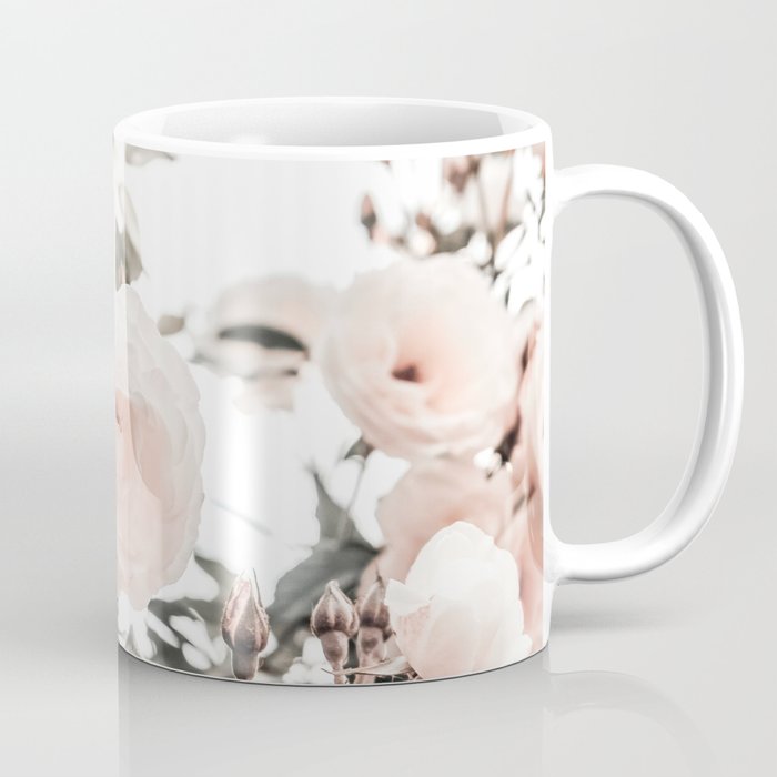 Pastel Pink Roses Coffee Mug