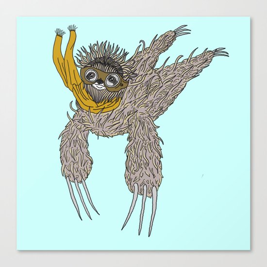 Impulsive Sloth Canvas Print