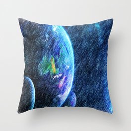 Far out there Throw Pillow
