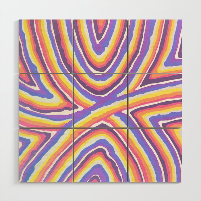 Crazy Lavender Wood Wall Art