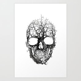 Tree Skull Art Print