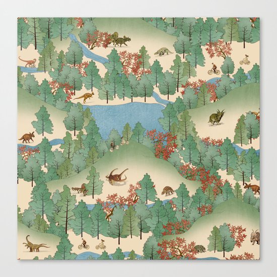Travelling Through Jurassic Canvas Print