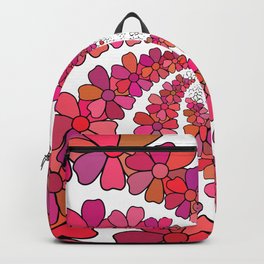 PINK Flower Kaleidoscope Backpack