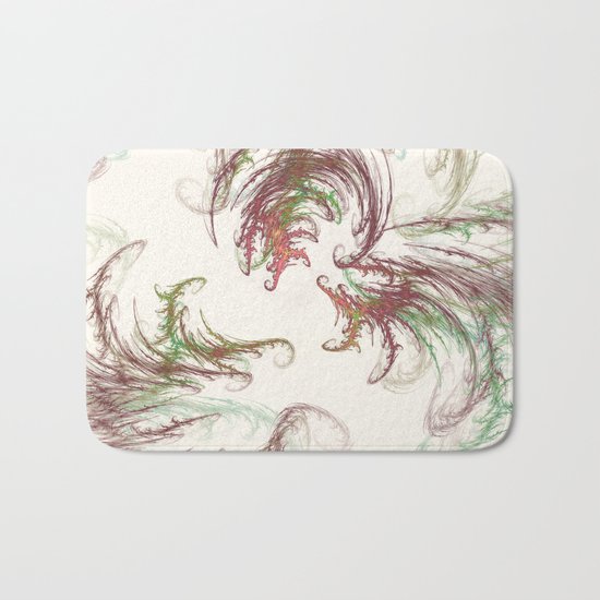 Harvest Winds Fractal Bath Mat