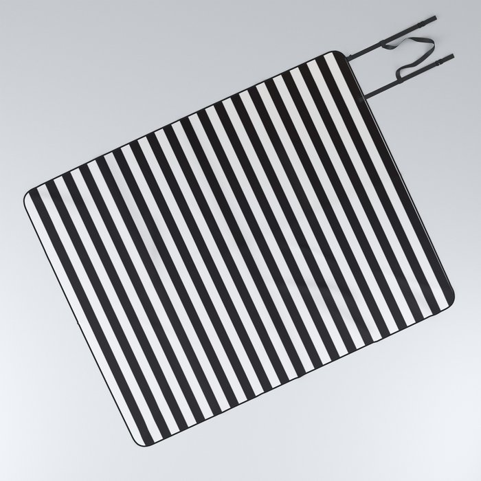 Black lines Picnic Blanket