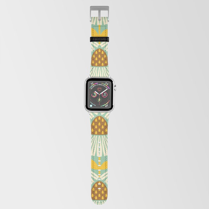 Happy daisies teal Apple Watch Band