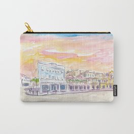 Queen St Front St Scene in Hamilton Bermuda at Sunset Carry-All Pouch