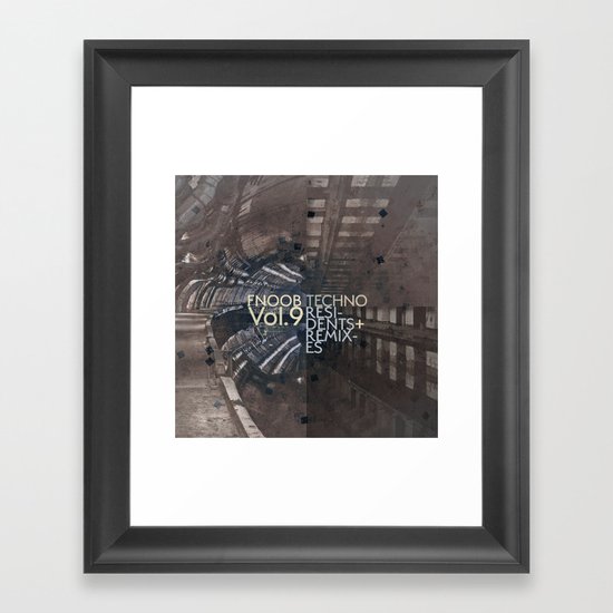 FNOOB Techno Vol. 9 album art Framed Art Print