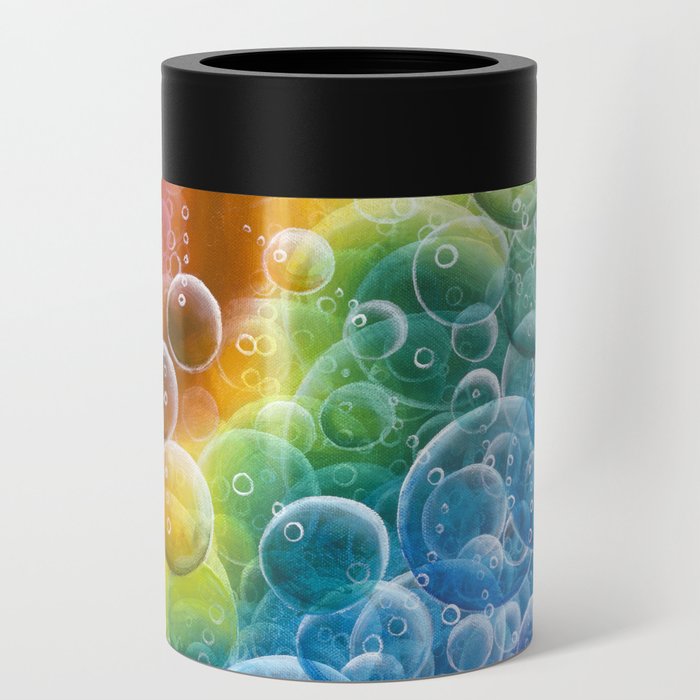 Rainbow of Impact Bubbles Can Cooler