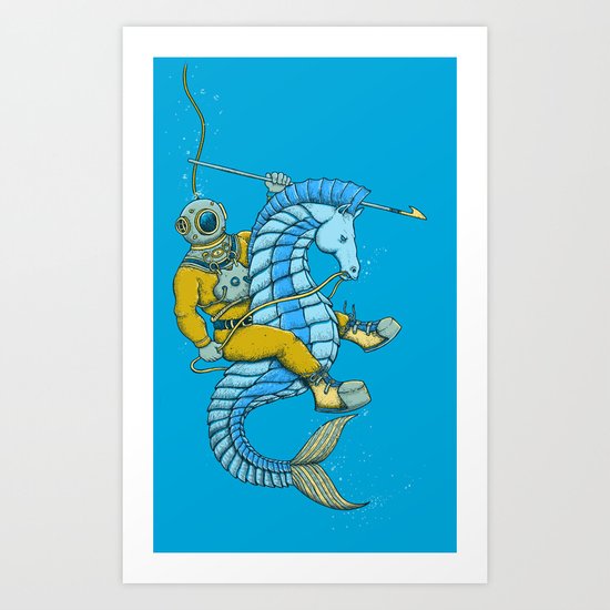Deep Sea Hunting Art Print
