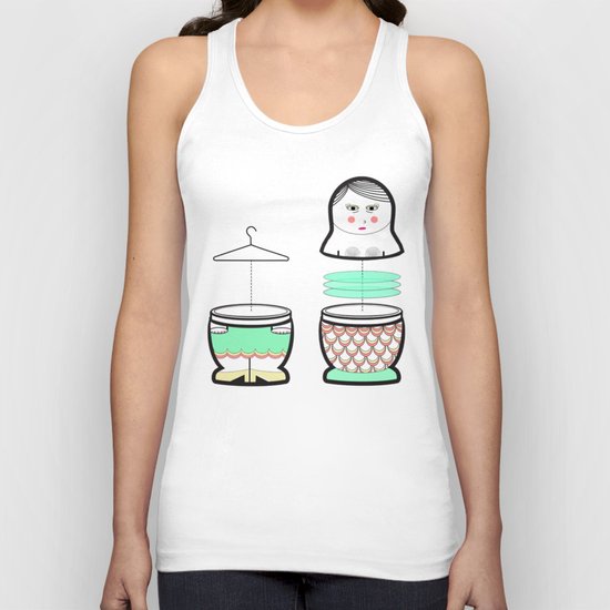 The mermaid who was tired of her tail ... Unisex Tank Top