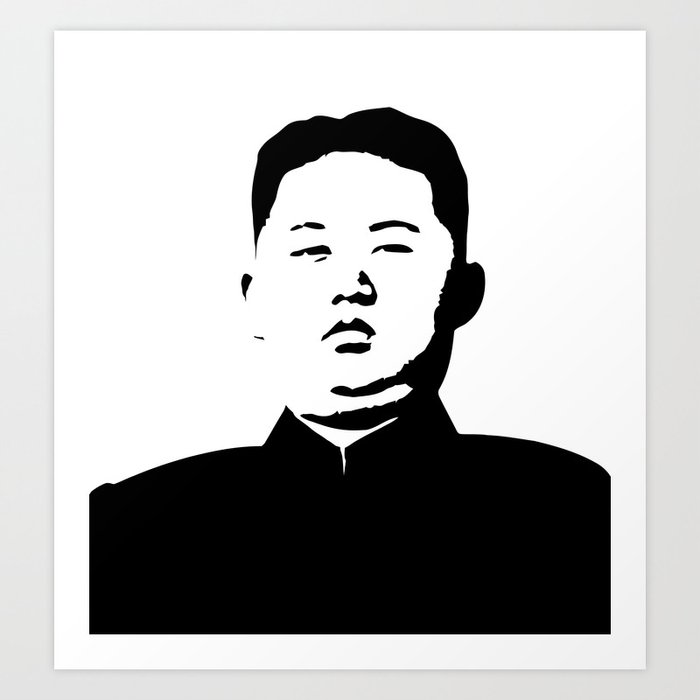 kim-jong-un-stencil-art-print-by-themelongod-society6