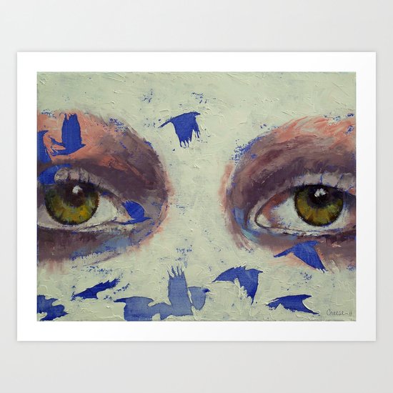The Crow is My Only Friend Art Print
