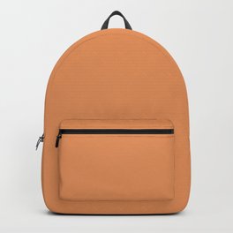 Tropical Tangerine Solid Color Accent Shade Matches Sherwin Williams Outgoing Orange SW 6641 Backpack