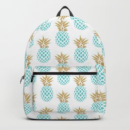 Elegant faux gold pineapple pattern Backpack