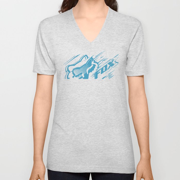 fox racing V Neck T Shirt