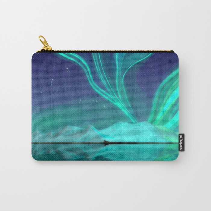 Northern Lights Aurora borealis by Creations Artext Carry-All Pouch