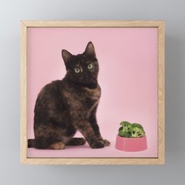 Vegan pets Framed Mini Art Print