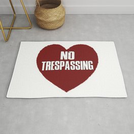 No Trespassing Rug