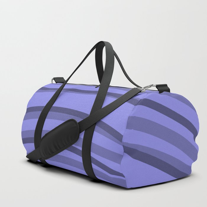 Very Peri Imperfect Rainbow Arch Lines Duffle Bag