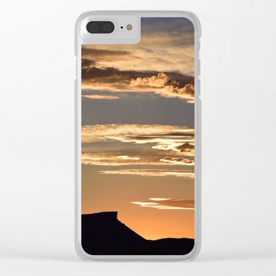 Golden Mesa Sunset Clear iPhone Case