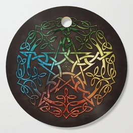 Elemental Celtic Pentacle Pentagram Cutting Board