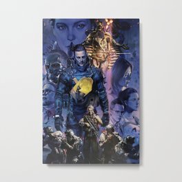 Death Stranding Metal Print | Painting, Death Stranding, Awesome, Mads Mikkelsen, Norman Reedus, Norman, Jacksepticeye, Game, Playbp, Hideo Kojima 