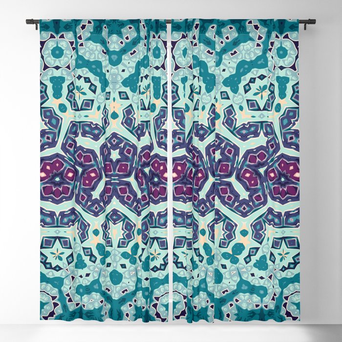 Mermaid Mosaic Blackout Curtain