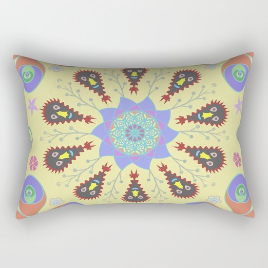 Monster Mandala Rectangular Pillow