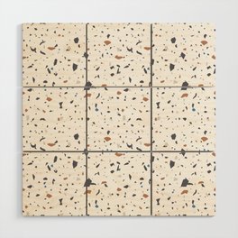 Terrazzo Tile Seamless Pattern Wood Wall Art