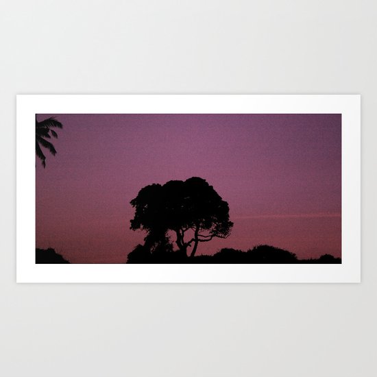 Pink sunset Art Print