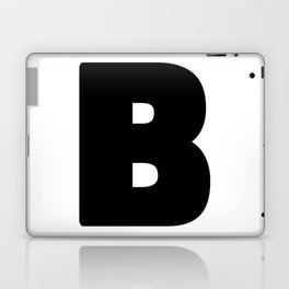 B (Black & White Letter) Laptop Skin