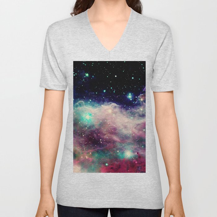 Eagle Nebula / Horsehead Nebula Deep Pastels V Neck T Shirt