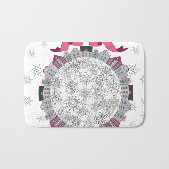 Christmas Town Bath Mat